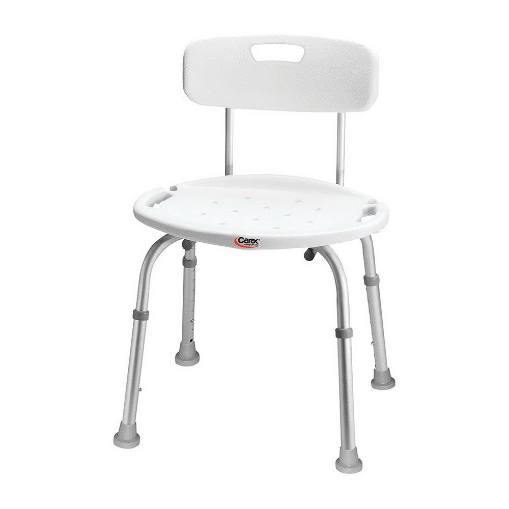 Carex Health Bath And Shower Seat With Back, 1 Ea